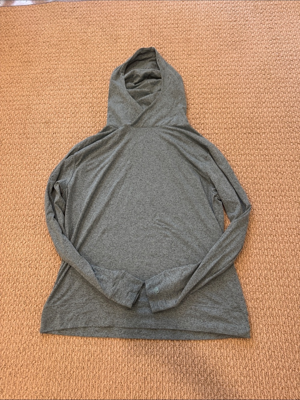 Cyan Lightweight Hoodie Top